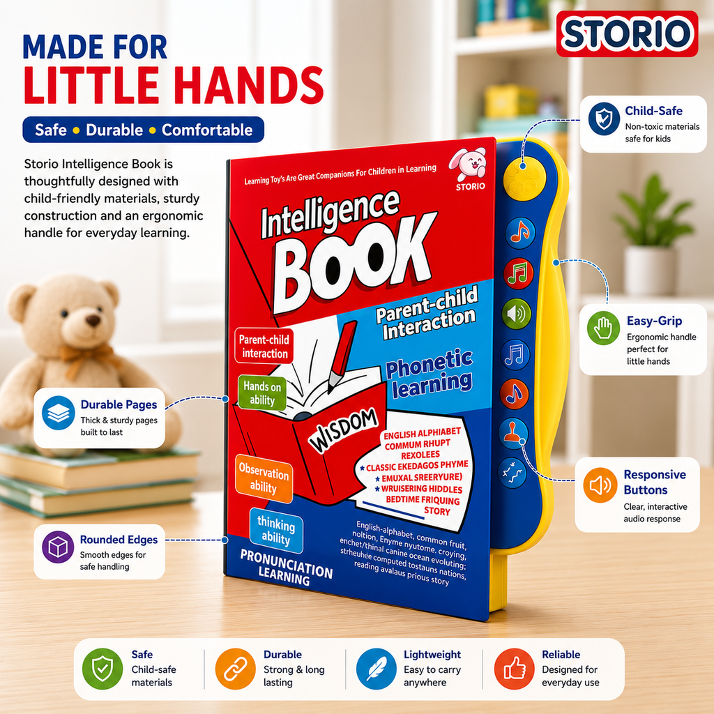 Intelligence Activity Book – Fun Learning Workbook for Ages 3-8