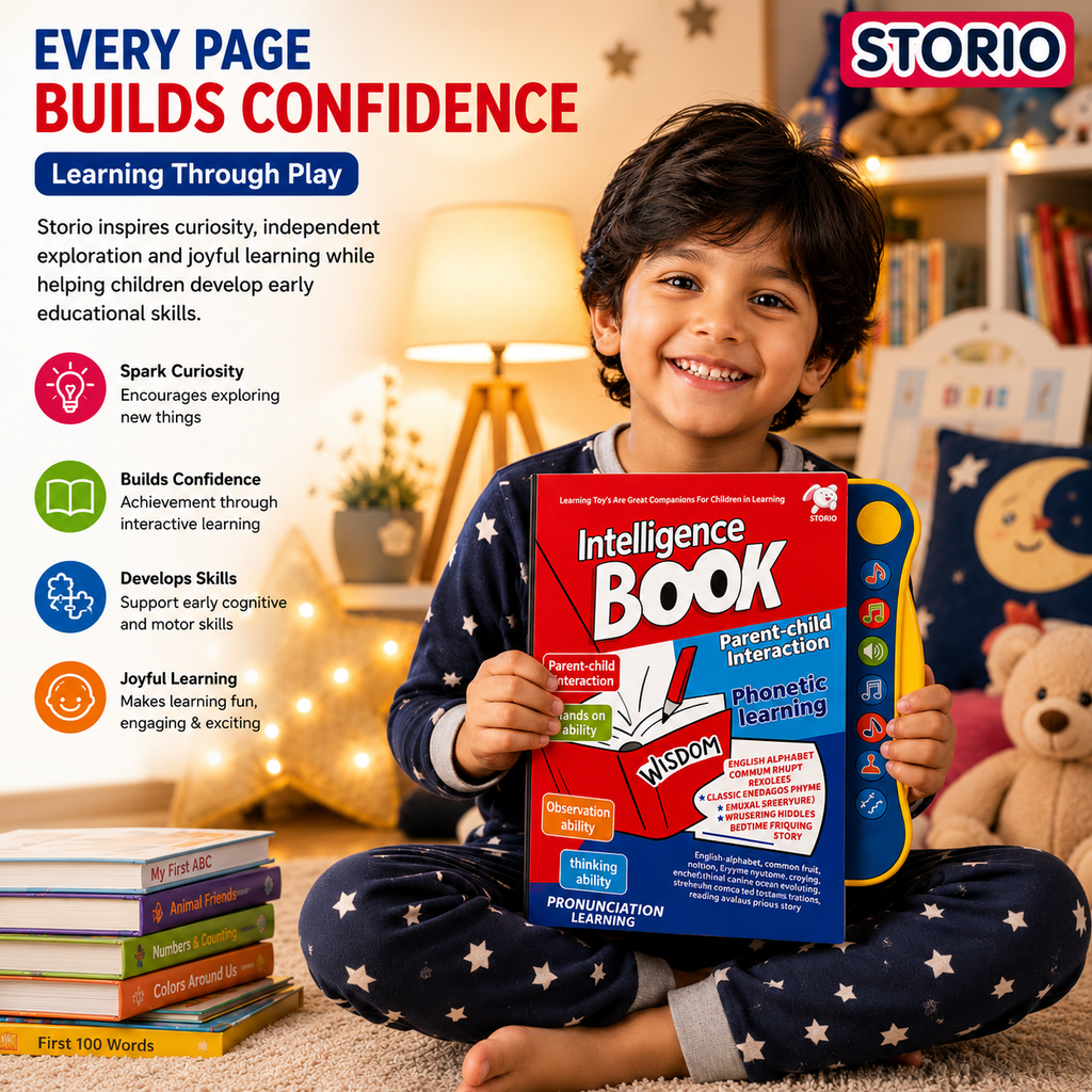 Intelligence Activity Book – Fun Learning Workbook for Ages 3-8